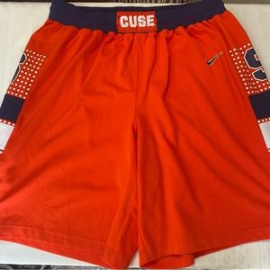 Vintage Nike Team Syracuse Orangemen Authentic Basketball Shorts